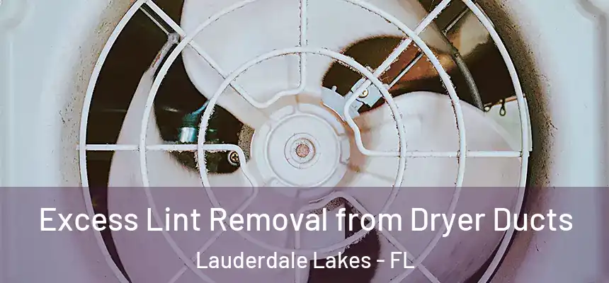 Excess Lint Removal from Dryer Ducts Lauderdale Lakes - FL